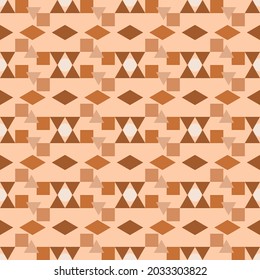 Brown abstract strip seamless pattern geometric flat vector.