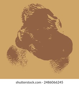 Brown abstract textured background. Brown stain blot