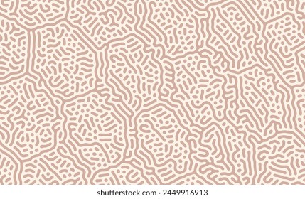 Brown Abstract turing pattern. Nature texture. Ethnic wallpaper
