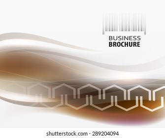 Brown abstract vector business background. Creative flyer design, poster, booklet, brochure 