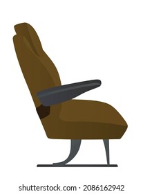 Brown air seat. vector illustration