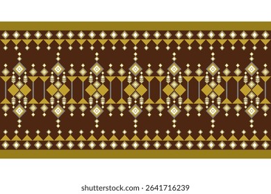 Brown Ancient Traditional Abstract Geometry Navajo Native American 