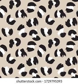 Brown Animal Leopard Seamless Pattern Background for fashion textiles, graphics and crafts