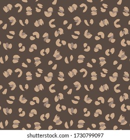 Brown Animal Leopard Seamless Pattern Background for fashion textiles, graphics and crafts