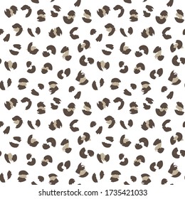 Brown Animal Leopard Seamless Pattern Background for fashion textiles, graphics and crafts