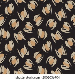 Brauner Tierleopard - Nahtloser Musterhintergrund für Modetextilien, Grafiken und Handwerk