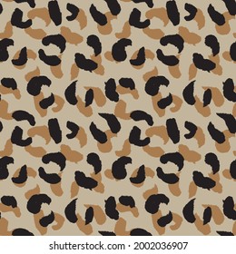Brown Animal Leopard Seamless Pattern Background for fashion textiles, graphics and crafts