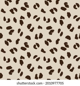 Brown Animal Leopard Seamless Pattern Background for fashion textiles, graphics and crafts