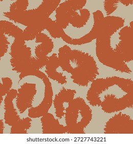 Brown Animal Leopard Seamless Pattern Background for fashion textiles, graphics and crafts