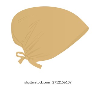 Brown arabic hijbab. vector illustration	