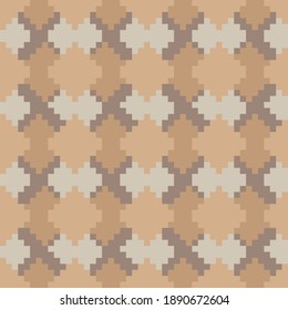Brown Argyle, diamond shape seamless pattern background suitable for fashion textile, knitwear, graphics