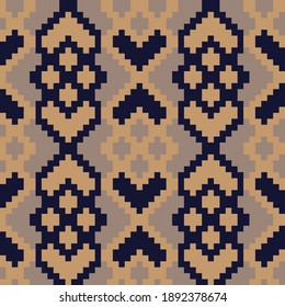 Brown Argyle, diamond shape seamless pattern background suitable for fashion textile, knitwear, graphics