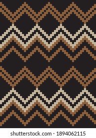 Brown Argyle, diamond shape seamless pattern background suitable for fashion textile, knitwear, graphics