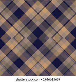 Brown Argyle Plaid Tartan textured pattern design suitable for fashion textiles and graphics