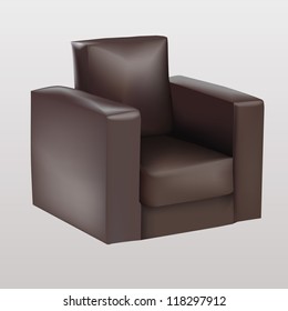 Brown armchair