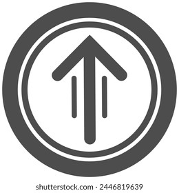  Brown arrow circle icon, vector illustration.
