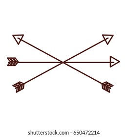 brown arrow symbol icon