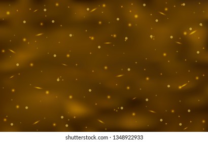 Brown art abstract background with shiny stars