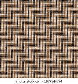 Brown Asymmetric Plaid textured seamless pattern suitable for fashion textiles and graphics