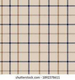 Brown Asymmetric Plaid textured seamless pattern suitable for fashion textiles and graphics