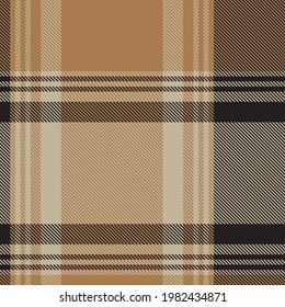 Brown Asymmetric Plaid textured seamless pattern suitable for fashion textiles and graphics