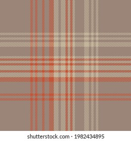 Brown Asymmetric Plaid textured seamless pattern suitable for fashion textiles and graphics