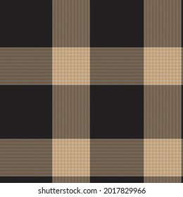 Brown Asymmetric Plaid textured seamless pattern suitable for fashion textiles and graphics