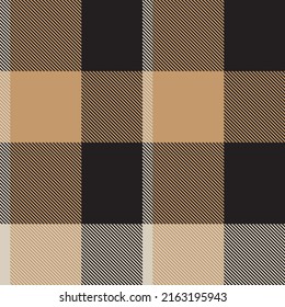 Brown Asymmetric Plaid textured seamless pattern suitable for fashion textiles and graphics