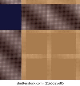 Brown Asymmetric Plaid textured seamless pattern suitable for fashion textiles and graphics