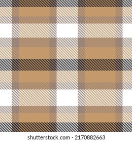 Brown Asymmetric Plaid textured seamless pattern suitable for fashion textiles and graphics