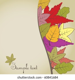 Brown autumn background