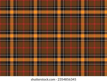Brown autumn fabric plaid fashion