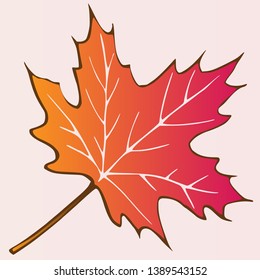Brown Autumn leaves design element decoration pattern