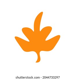 brown autumn leaves on white background