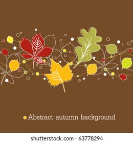 Brown autumnal background
