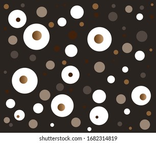 Brown background with circles in different shades of brown.