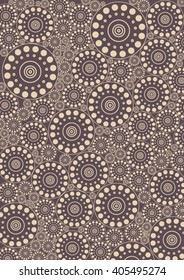 brown background of circles pattern texture