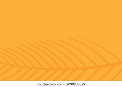 brown background with coconut leaf shadow