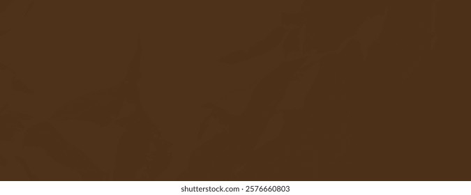 Brown background with a crumpled paper texture. The background is brown, adding a rustic and earthy feel to the design. Paper texture background vector. Brown background.