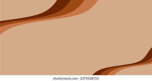 fondo marrón con líneas curvas decorativas, fondo marrón suave. fondo abstracto marrón

