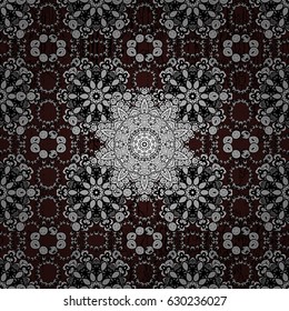 Brown background. Doodle background in vector with doodles, flowers and paisley. Vector ethnic pattern can be used for wallpaper, pattern fills, coloring books and pages for kids and adults.
