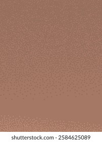 Brown background dotted noise vertical banner. Abstract Mocha mousse gradation textured template. Monochrome chocolate backdrop. Minimal modern vector illustration.