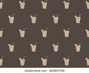 Brown background with drink glasses