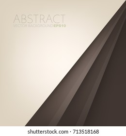 Brown background with brown earth tone overlap paper layer with brown space for text and presentation background design