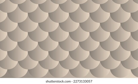 Brown background in the form of fish scales seamless pattern