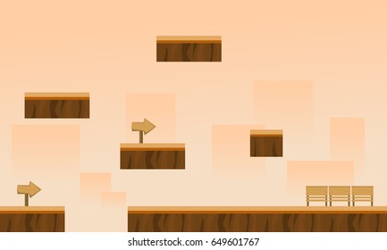 Brown background game style collection