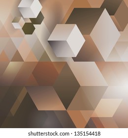 brown background with geometric images