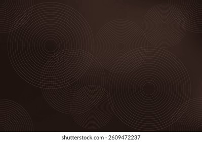 brown background with golden circles with sparkle. modern background. vector illustration. eps 10

