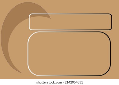 Ilustración de fondo marrón vector de diseño geométrico abstracto para fondo.