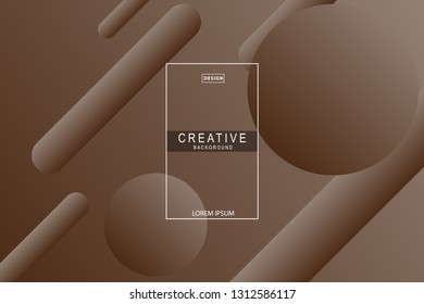 brown background. Liquid composition. designs for posters, leaflets, vector illustrations